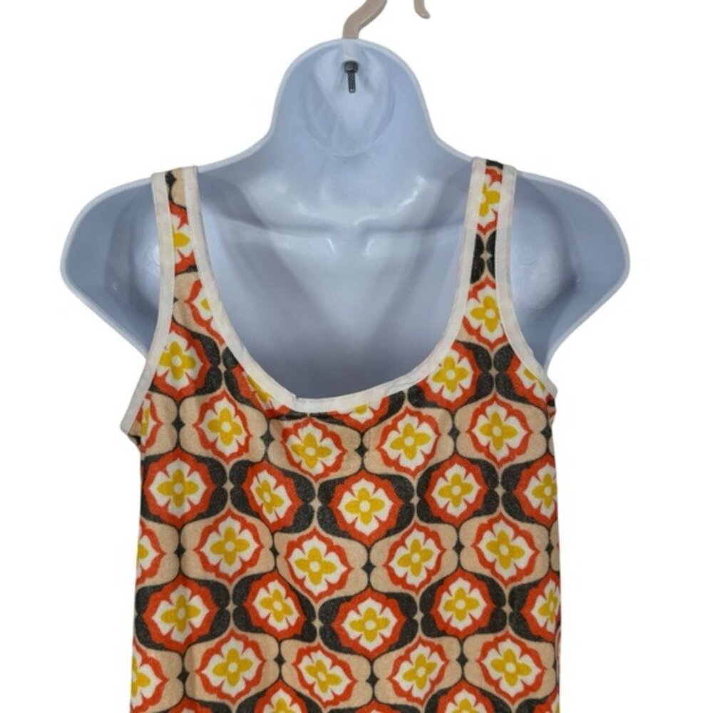 Tuckernuck Beach NEW Twiggy Buds Mini Terry Dress Swim Orange Cover Up Size S - Picture 8 of 11